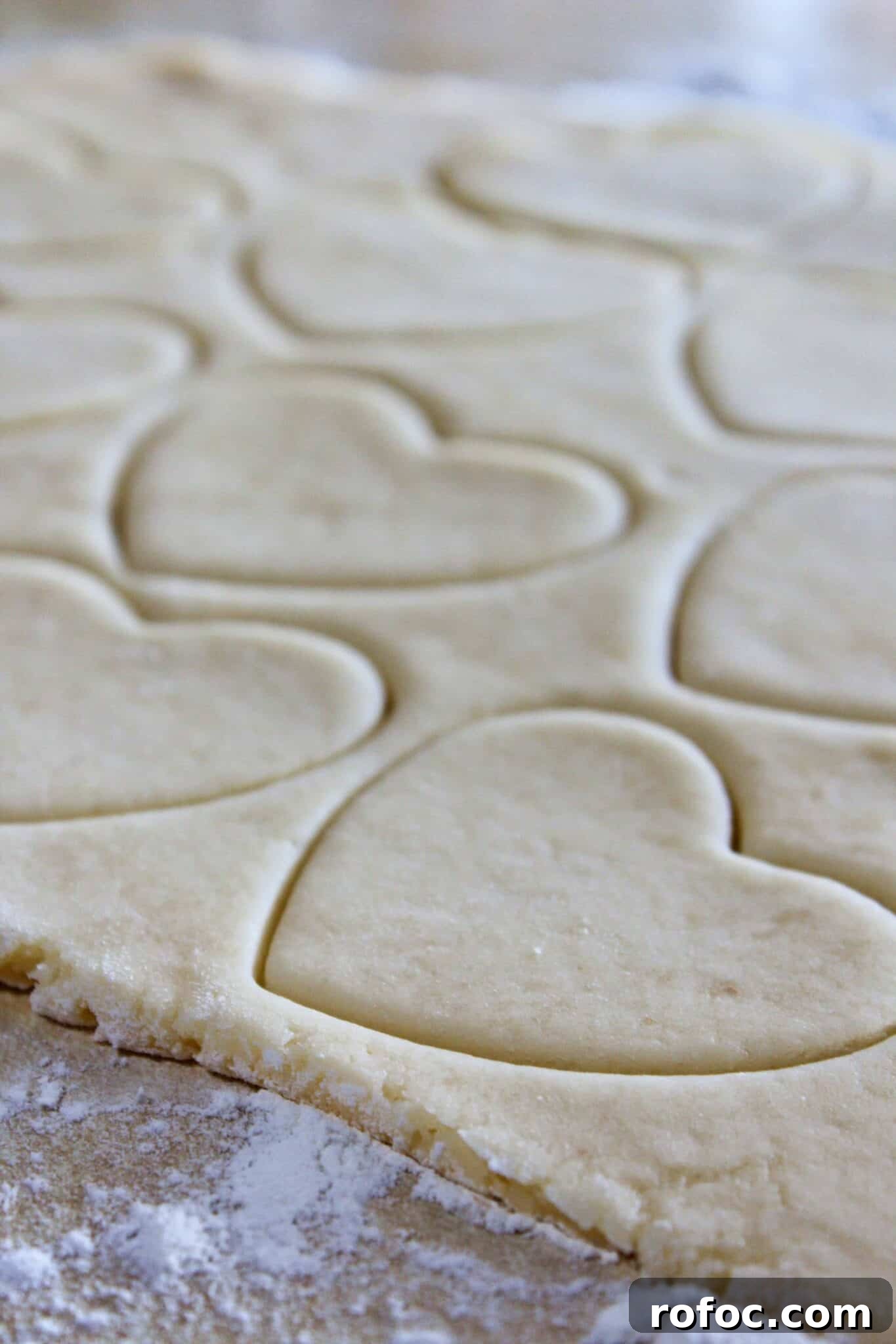 Valentine’s Day Sugar Cookie Recipe: Soft Heart Cookies Tutorial 6 Easy Valentine's Day Sugar Cookies featured by top US cookie blog, Practically Homemade