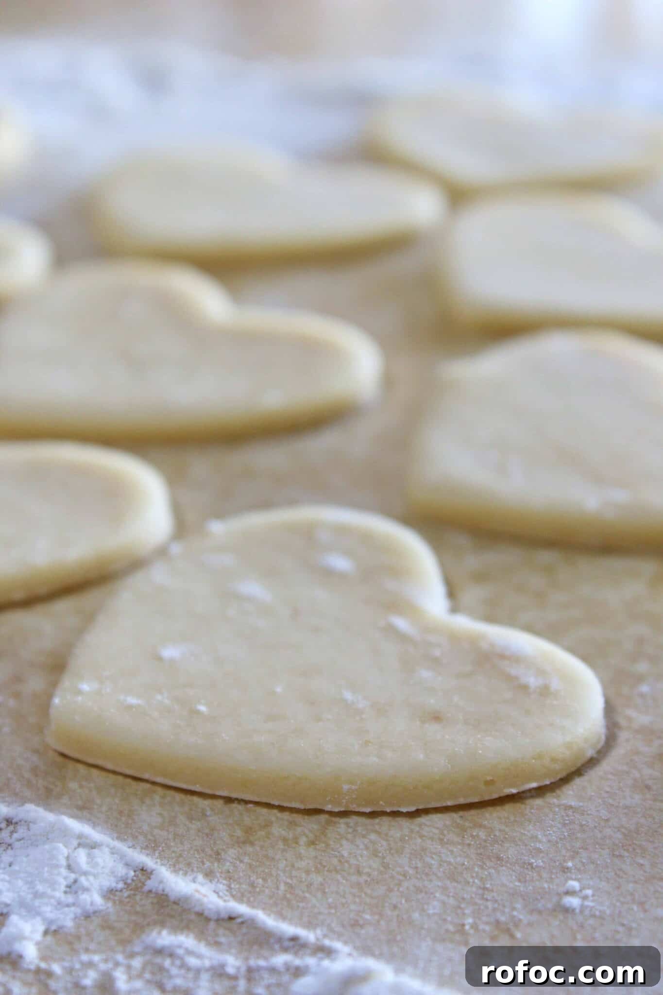 Valentine’s Day Sugar Cookie Recipe: Soft Heart Cookies Tutorial 7 Easy Valentine's Day Sugar Cookies featured by top US cookie blog, Practically Homemade