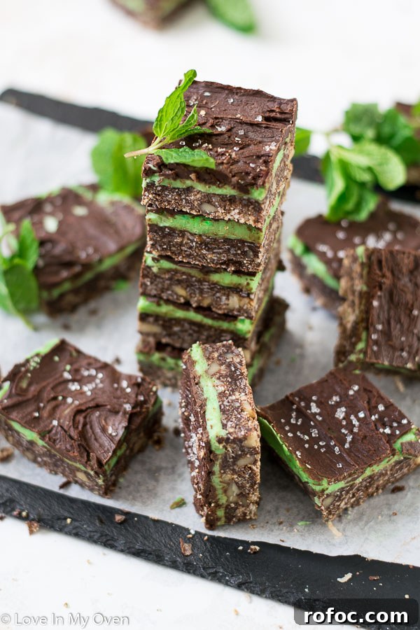 Mint Nanaimo Bars Recipe: Cool No-Bake Layered Chocolate Squares 7 mint nanaimo bars