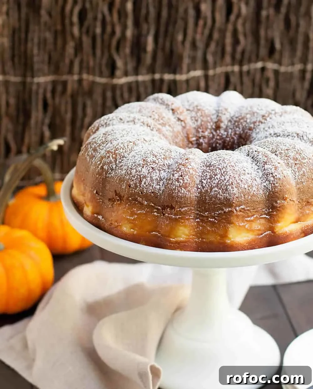 Moist Pumpkin Ricotta Bundt Cake with Warm Spice Glaze 7 Pumpkin Ricotta Bundt Cake. Pour a sweet ricotta custard over the batter before baking. It will magically bake into a lovely swirl in this delicious cake.