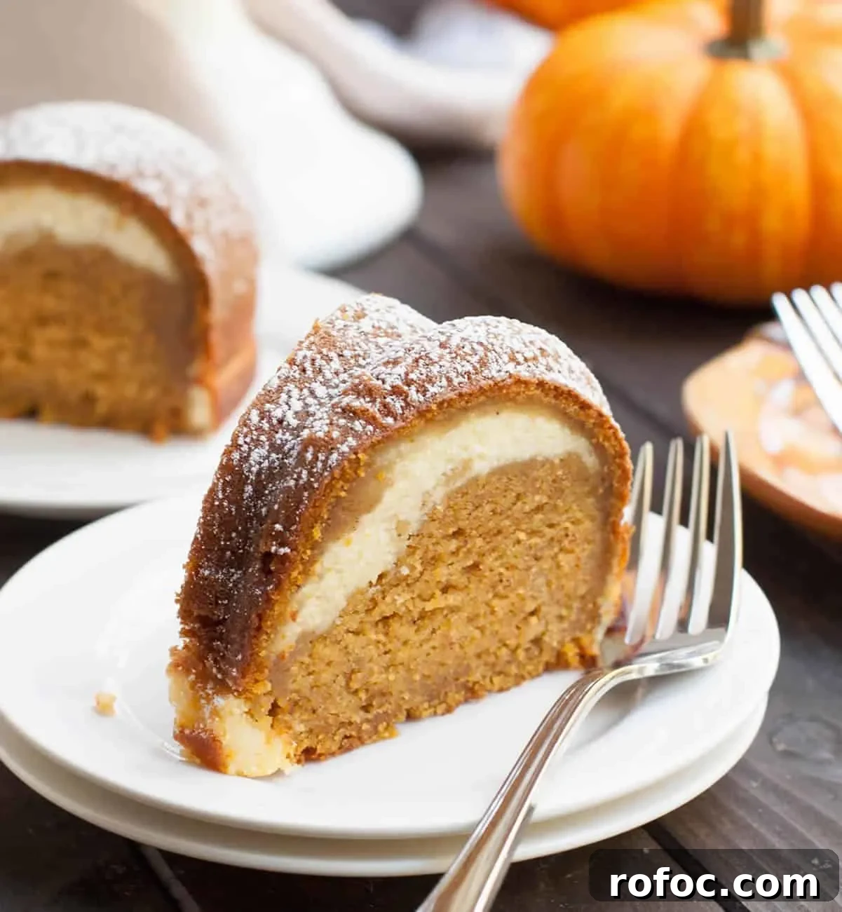 Moist Pumpkin Ricotta Bundt Cake with Warm Spice Glaze 8 Pumpkin Ricotta Bundt Cake. Pour a sweet ricotta custard over the batter before baking. It will magically bake into a lovely swirl in this delicious cake.