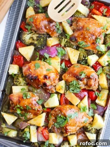 Hawaiian Chicken Sheet Pan