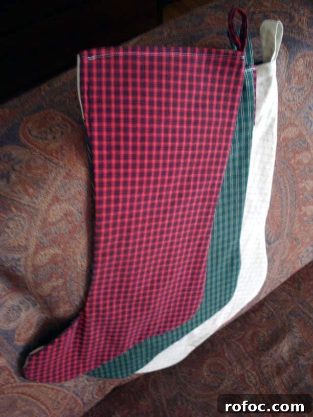 Upcycled Christmas Stocking from Thrifted Shirts: Step-by-Step Guide 5 stockings-019