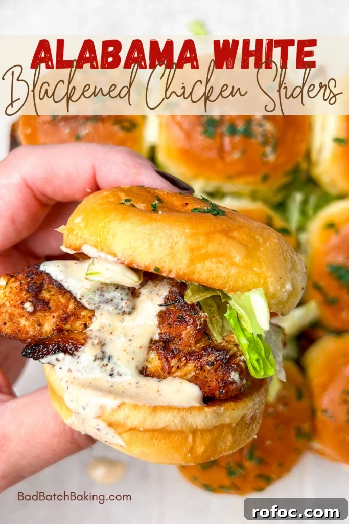 Alabama White Sauce Blackened Chicken Sliders 6 Alabama White Chicken Sliders