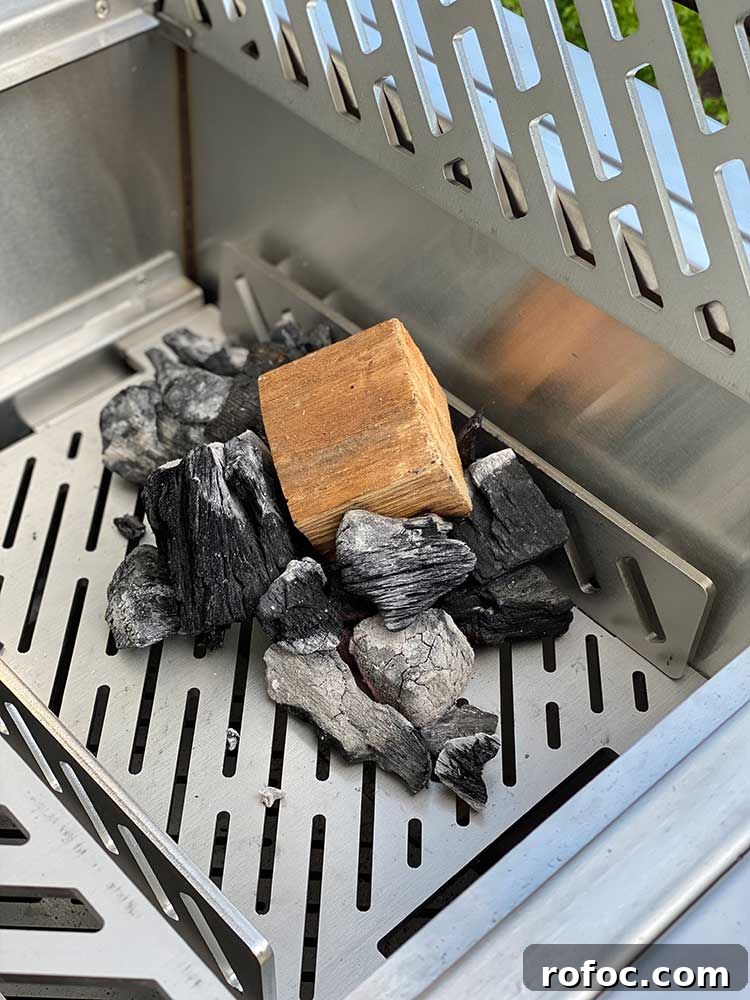 How to Smoke Juicy Hamburgers on a Grill or Smoker 4 charcoal and premium hickory wood chunk
