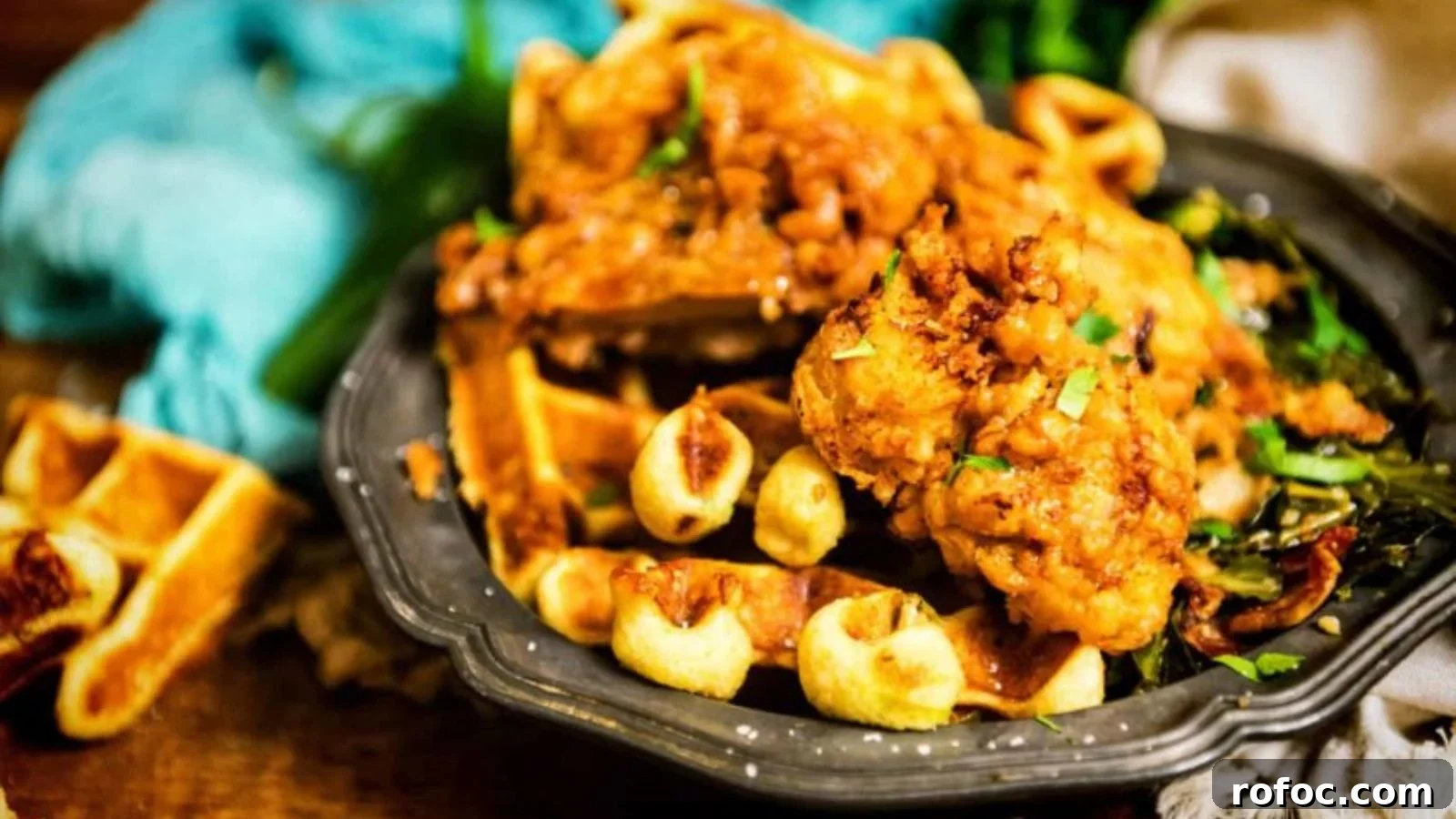 17 Classic Southern Recipes Home Cooks Judge All Others By 17 Southern fried chicken served over waffles with crisp, golden texture.