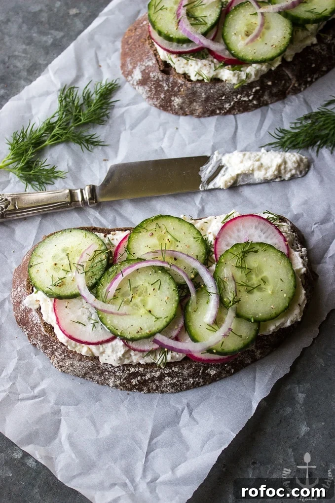 Herbed Feta and Garden Vegetable Toast Recipe 3 Garden Vegetable Toast with Herbed Feta Spread