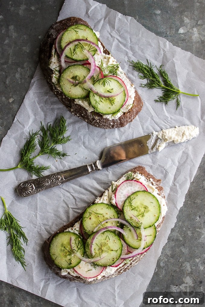 Herbed Feta and Garden Vegetable Toast Recipe 4 Garden Vegetable Toast with Herbed Feta Spread