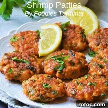Kadai Prawns Recipe: Spicy Indian-Style Prawns in Kadai Sauce 14 Shrimp Patties served on a white plate