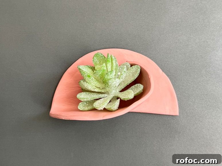 26 Creative Air-Dry Clay Projects for All Skill Levels 4 Mini air dry clay shelf for dorm decor and locker decor. No nails required!