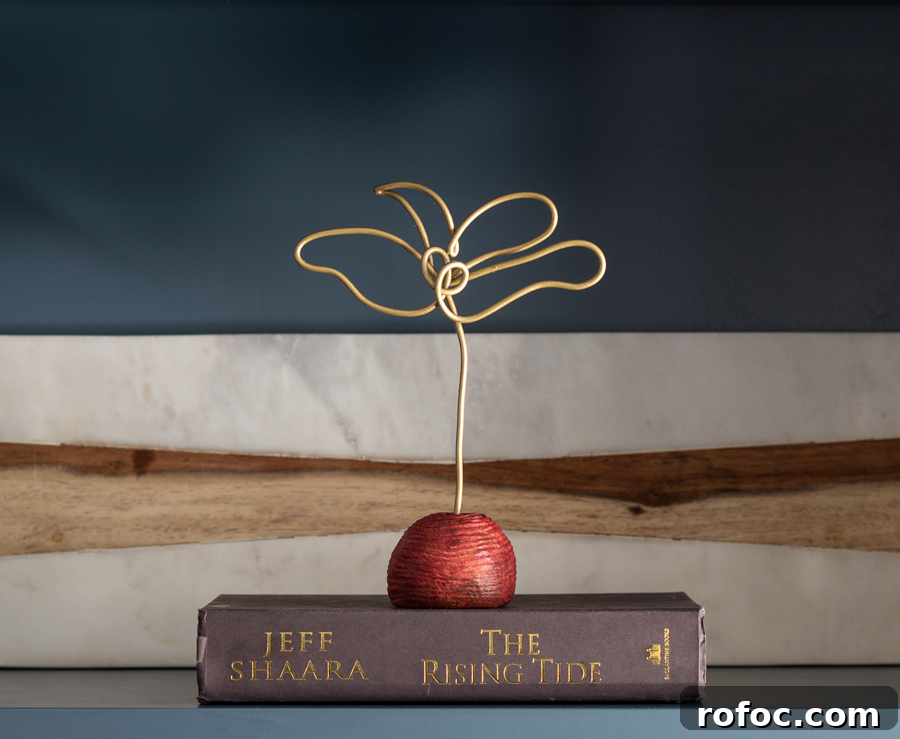 26 Creative Air-Dry Clay Projects for All Skill Levels 5 wire sculpture