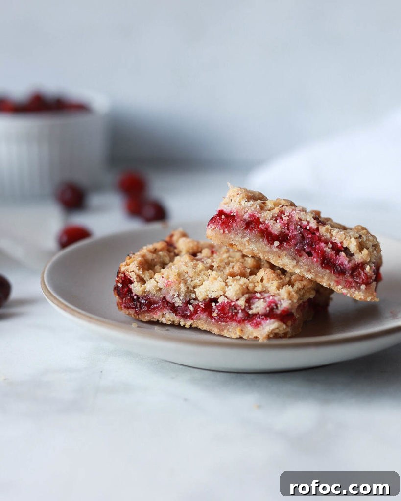 Cranberry Hazelnut Crumble Bars With Maple Glaze 3 cranberry hazelnut crumb bars