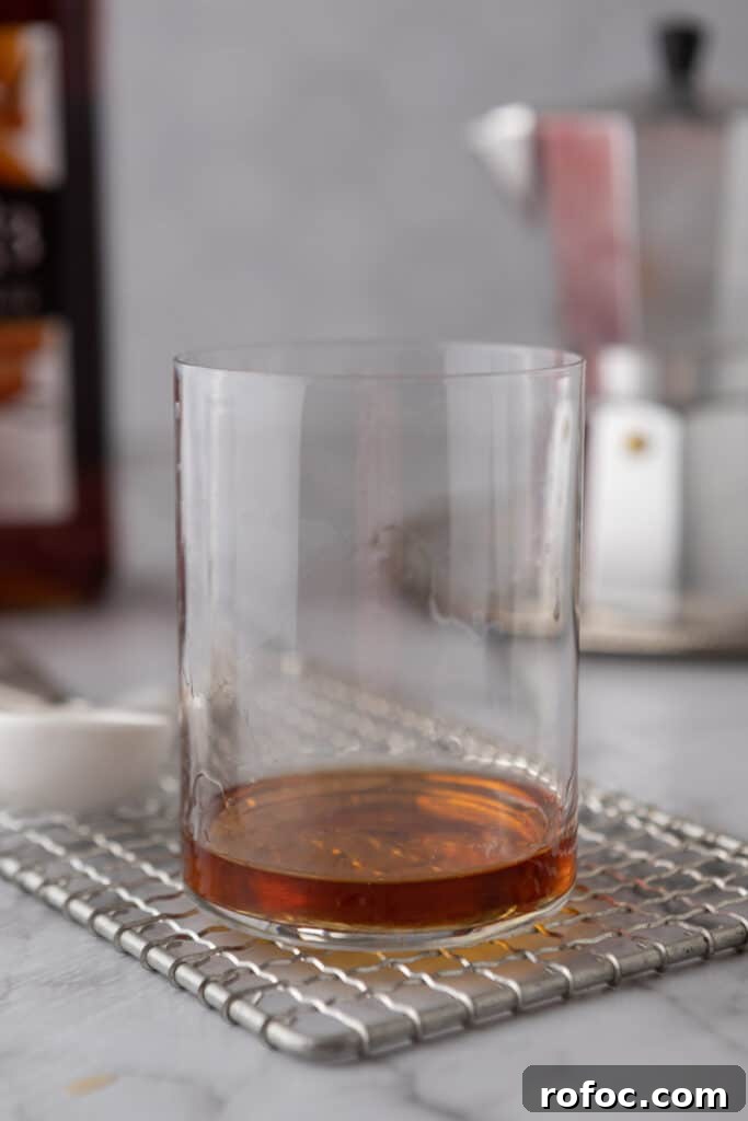 Viral Whole Foods Brown Butter Cookie Latte Recipe for Home Brewing 4 Syrup in a glass