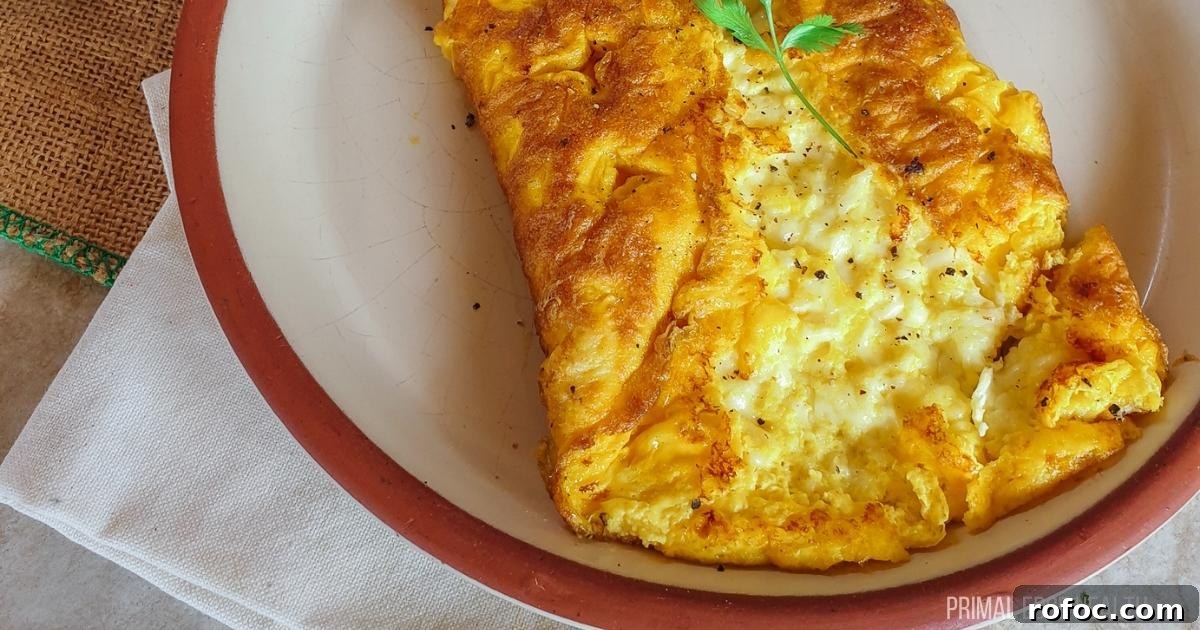 15 Low-Carb Recipes That Taste Like You Spent Hours 17 Three cheese omelette on a white plate.