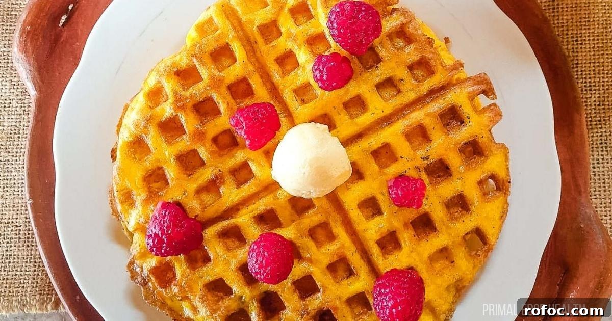 15 Low-Carb Recipes That Taste Like You Spent Hours 5 Keto waffles on a white plate.