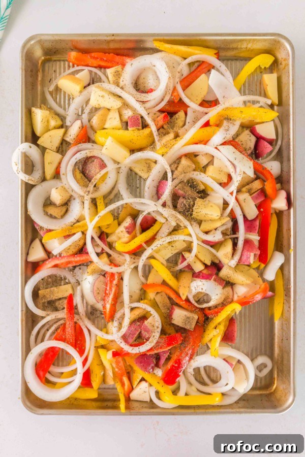 Sheet Pan Italian Sausage and Peppers Dinner 4 sheet pan baked italian sausage gluten free vegetables