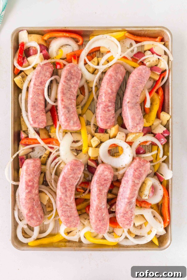 Sheet Pan Italian Sausage and Peppers Dinner 5 sheet pan baked italian sausage gluten free