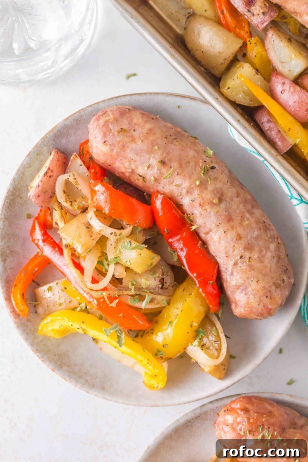 Sheet Pan Italian Sausage and Peppers Dinner 6 sheet pan baked italian sausage gluten free