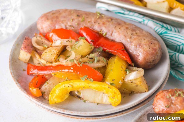 Sheet Pan Italian Sausage and Peppers Dinner 7 sheet pan baked italian sausage gluten free