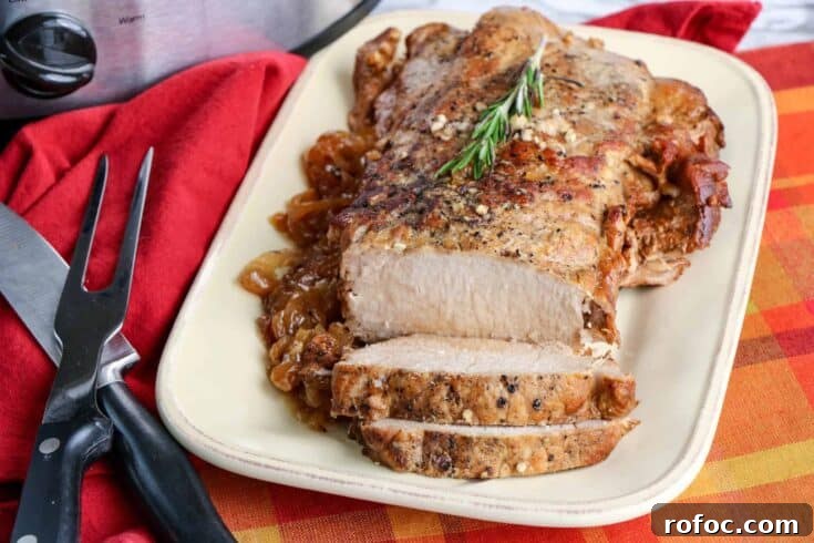 75 Cozy Rainy Day Dinner Ideas for Comforting Nights 7 Image for Balsamic Herb Crockpot Pork Tenderloin