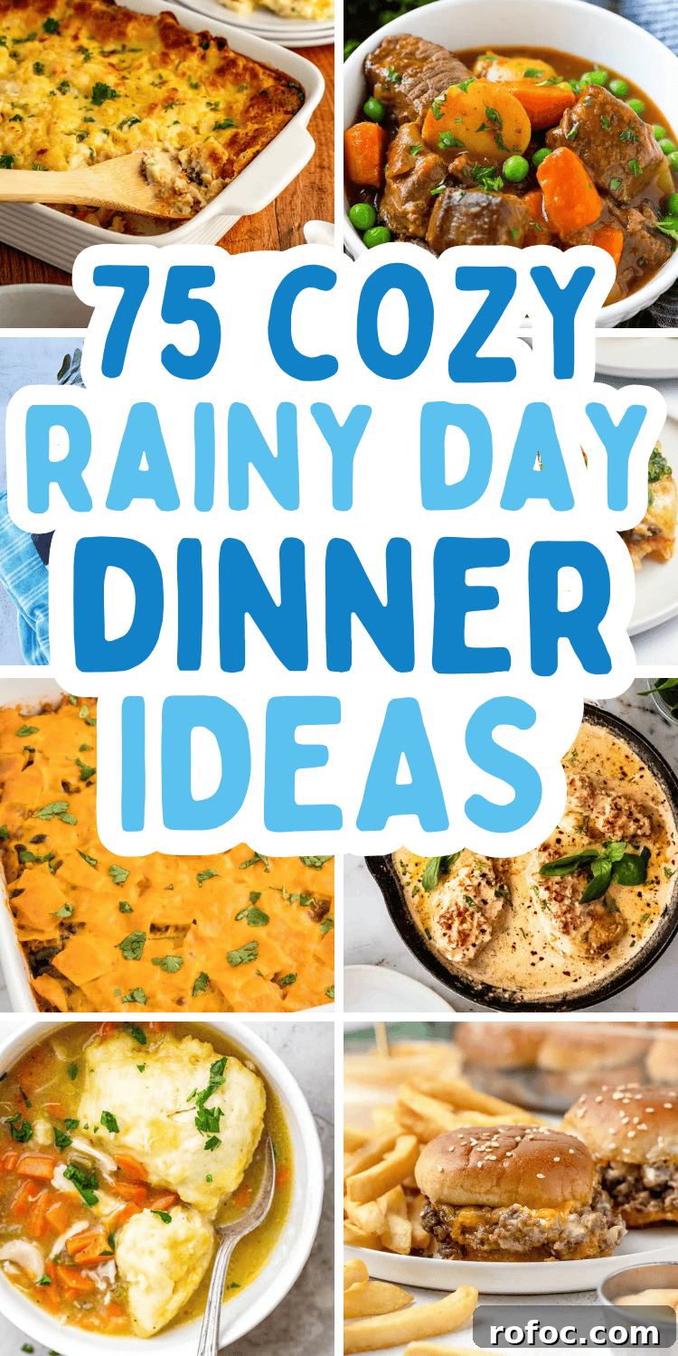 75 Cozy Rainy Day Dinner Ideas for Comforting Nights 13 Easy rainy day dinner ideas! These cozy rainy day meals are the best comfort foods for cold nights.