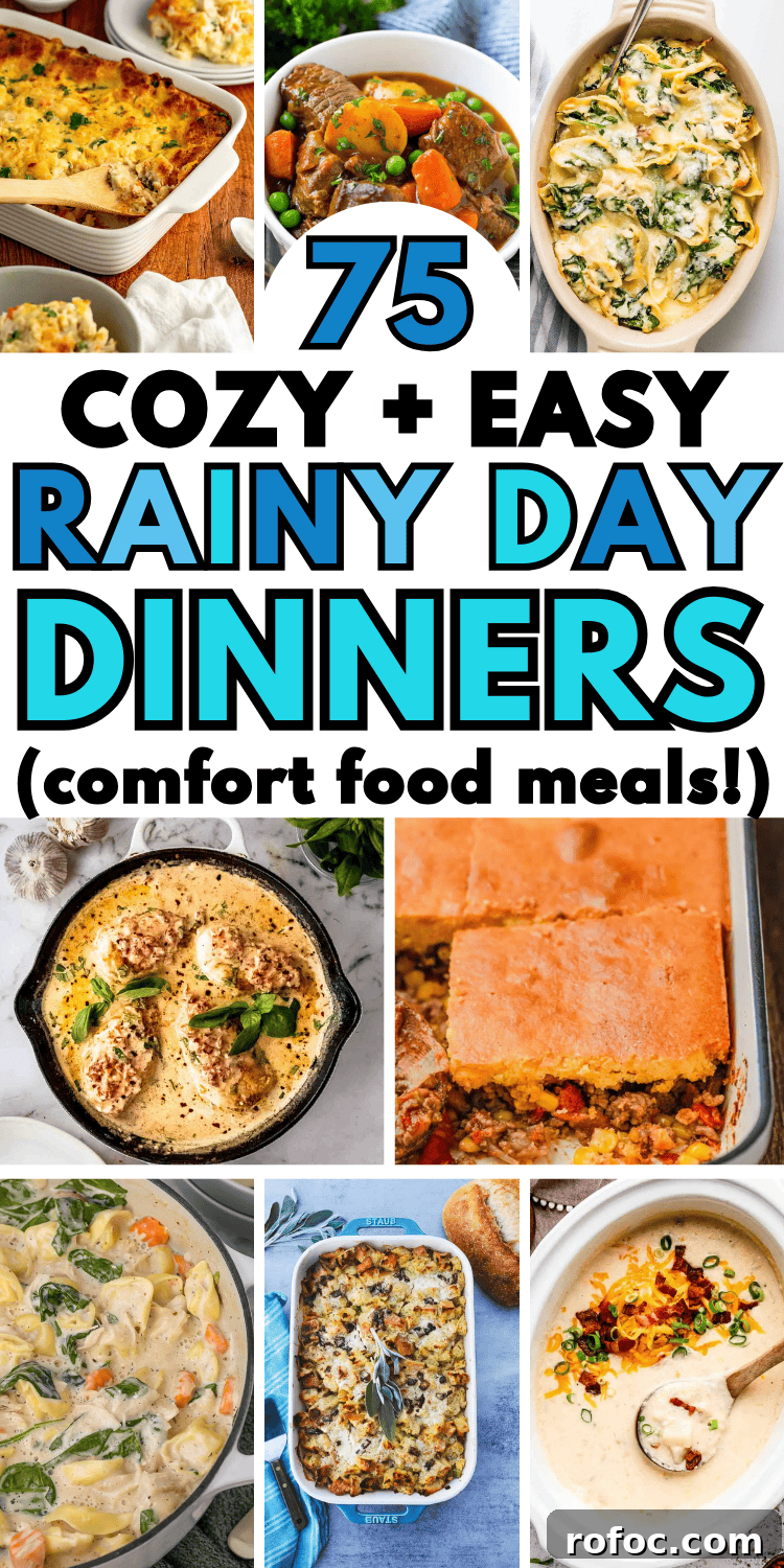 75 Cozy Rainy Day Dinner Ideas for Comforting Nights 15 Easy rainy day dinner ideas! These cozy rainy day meals are the best comfort foods for cold nights.