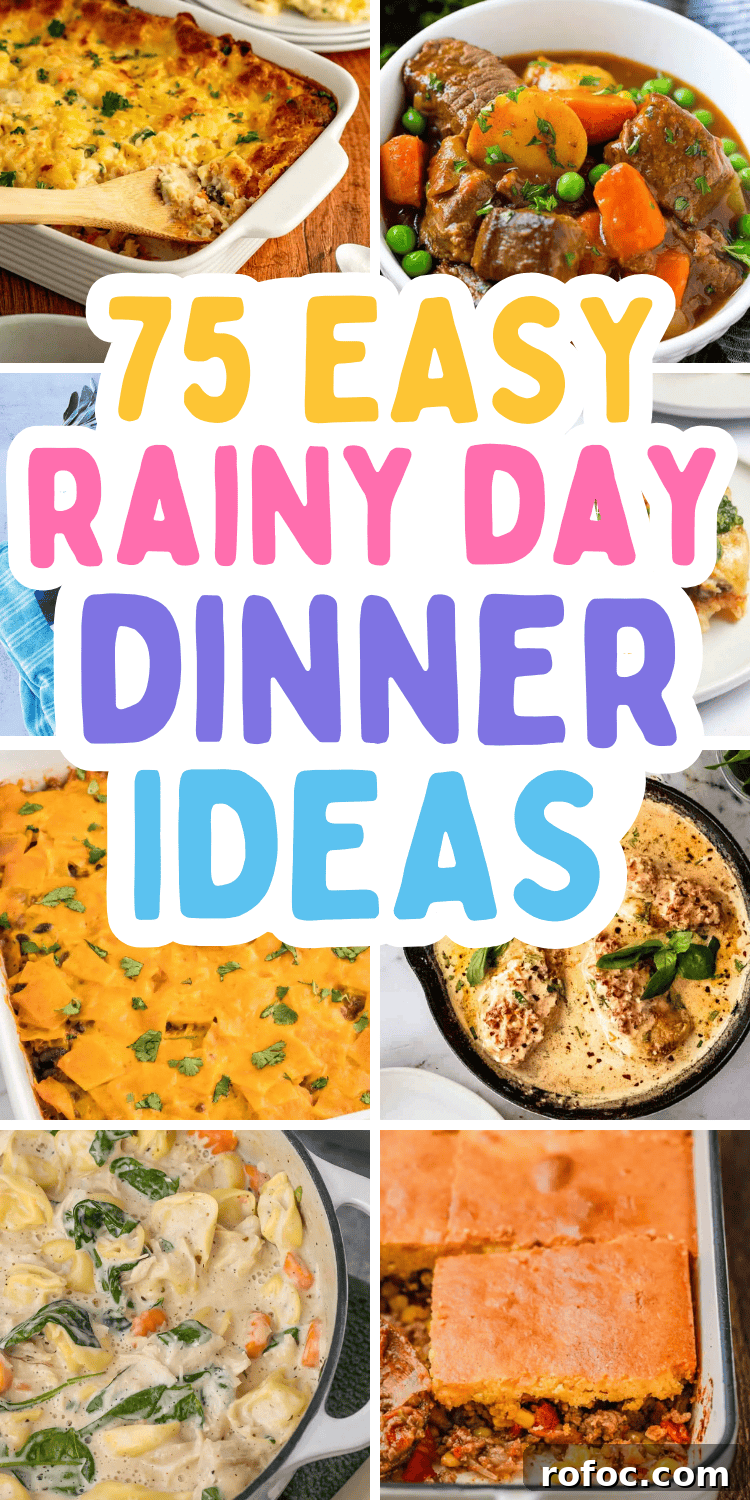 75 Cozy Rainy Day Dinner Ideas for Comforting Nights 16 Easy rainy day dinner ideas! These cozy rainy day meals are the best comfort foods for cold nights.