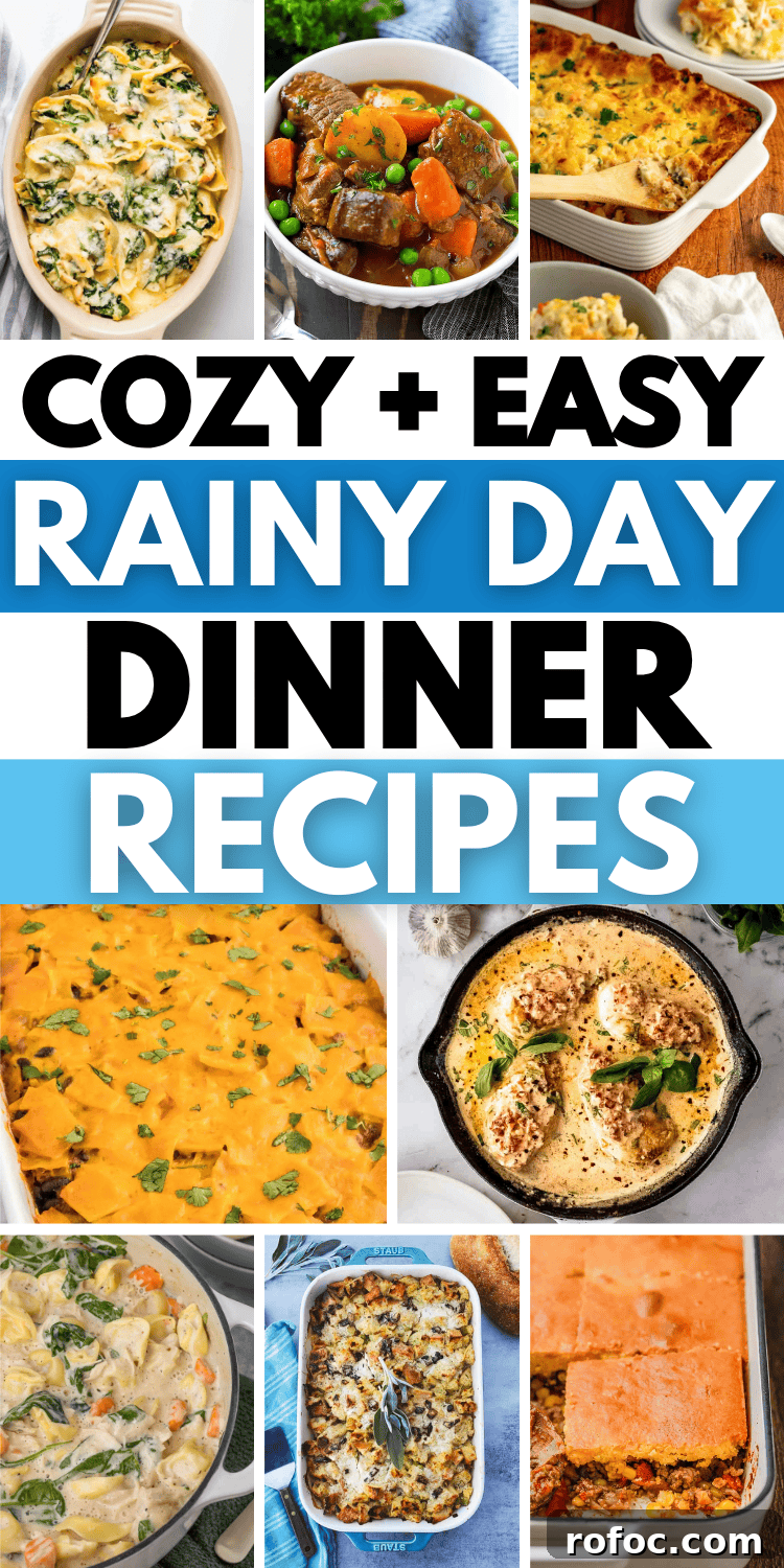 75 Cozy Rainy Day Dinner Ideas for Comforting Nights 18 Easy rainy day dinner ideas! These cozy rainy day meals are the best comfort foods for cold nights.