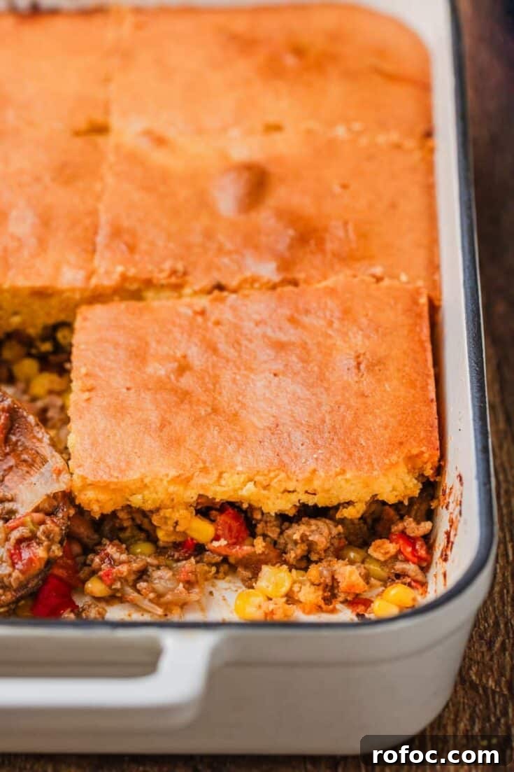 75 Cozy Rainy Day Dinner Ideas for Comforting Nights 9 Image for Cowboy Cornbread Casserole