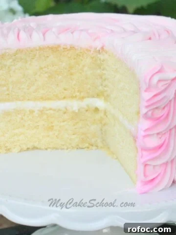 White Almond Sour Cream Cake- A Doctored Cake Mix Recipe