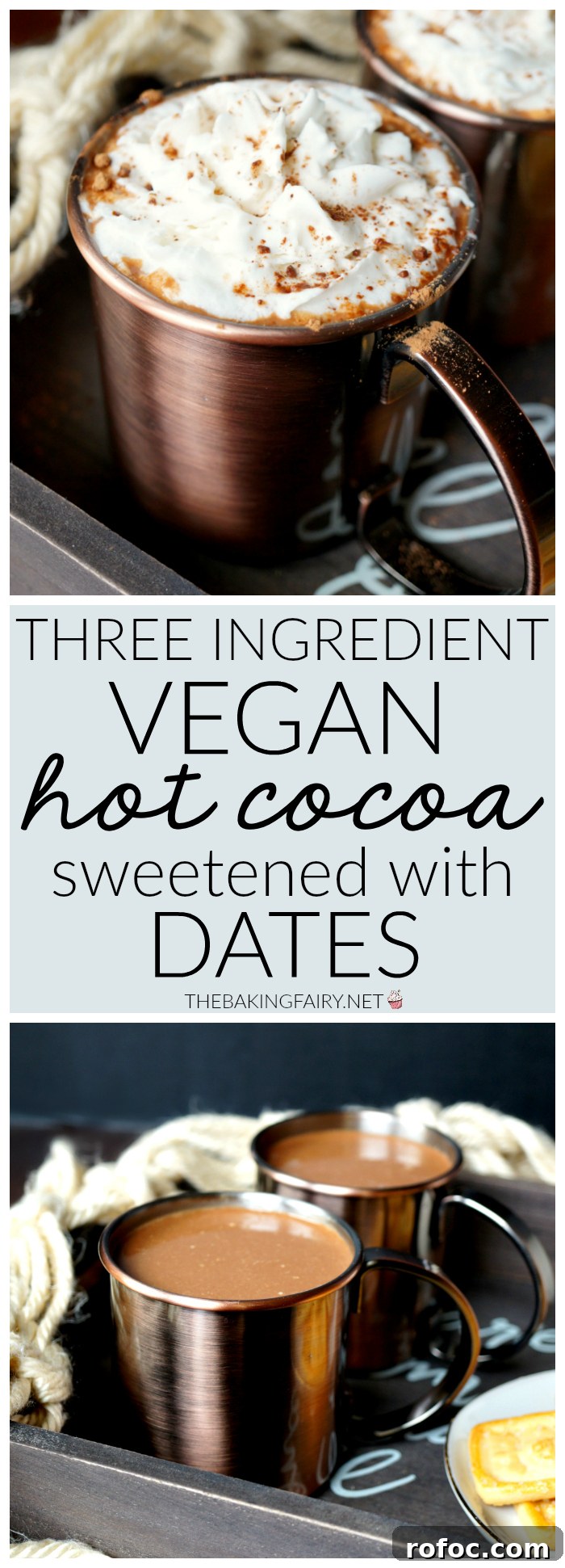 Vegan Hot Cocoa Sweetened with Dates: Creamy, Dairy-Free Recipe 8 vegan date sweetened hot cocoa | The Baking Fairy
