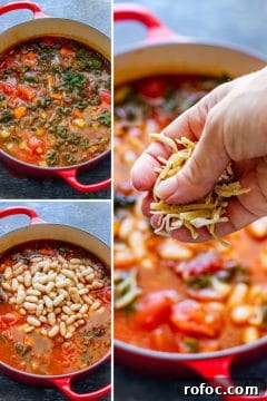 Steps how to make minestrone soup 2