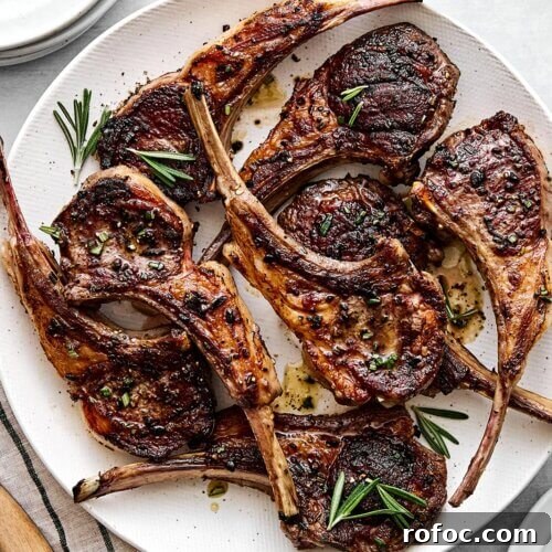 The best lamb chop recipe on a plate.