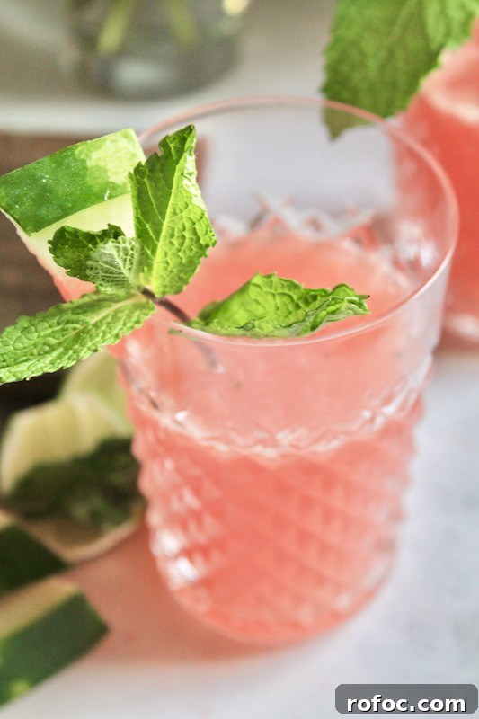 Watermelon Gin Cocktails for Summer Parties 4 easy watermelon mint gin smash