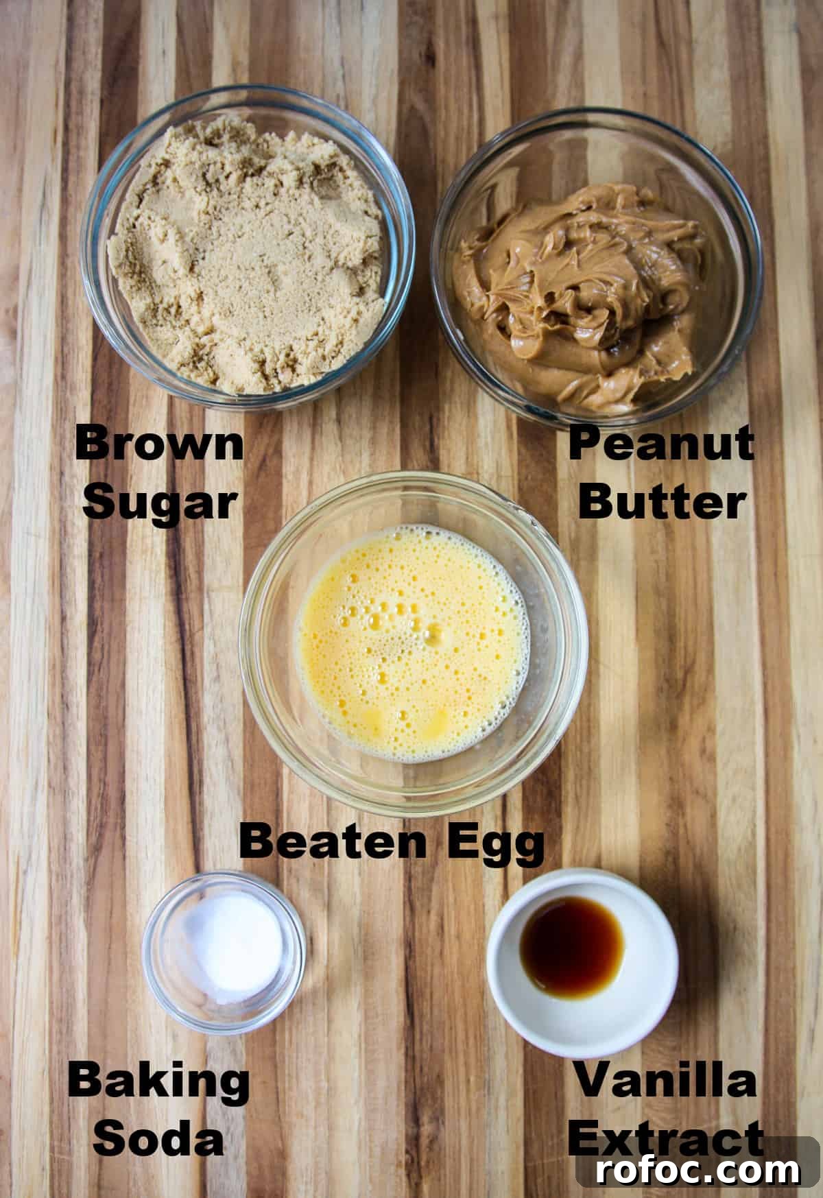 All of the ingredients to make this recipe.