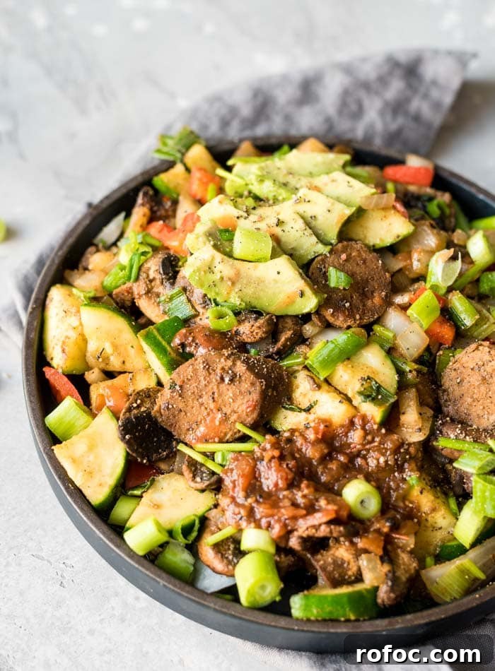 How to Make a Vegan Breakfast Skillet - Running on Real Food
