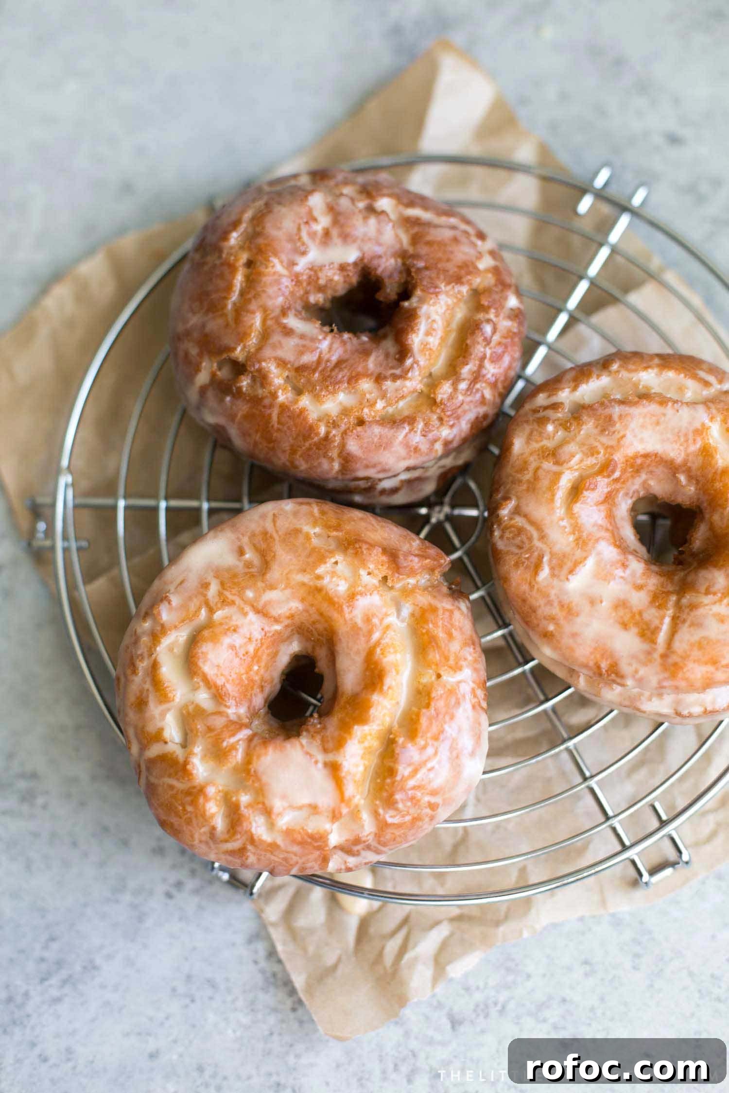 Maple-Glazed Sweet Potato Cake Donuts 2 Sweet Potato Cake Doughnuts