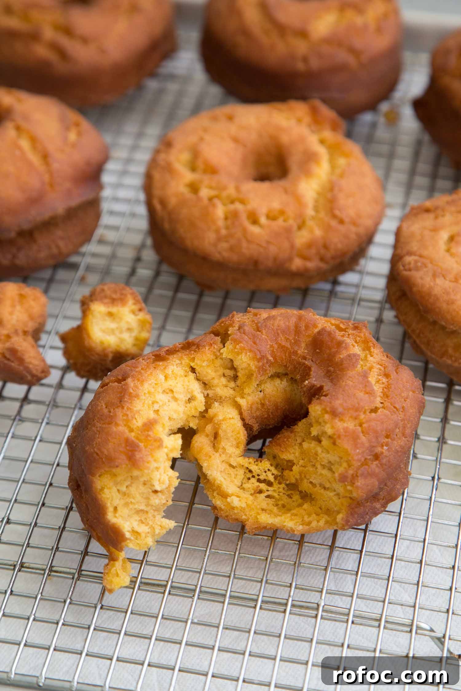 Maple-Glazed Sweet Potato Cake Donuts 6 Sweet Potato Cake Doughnuts