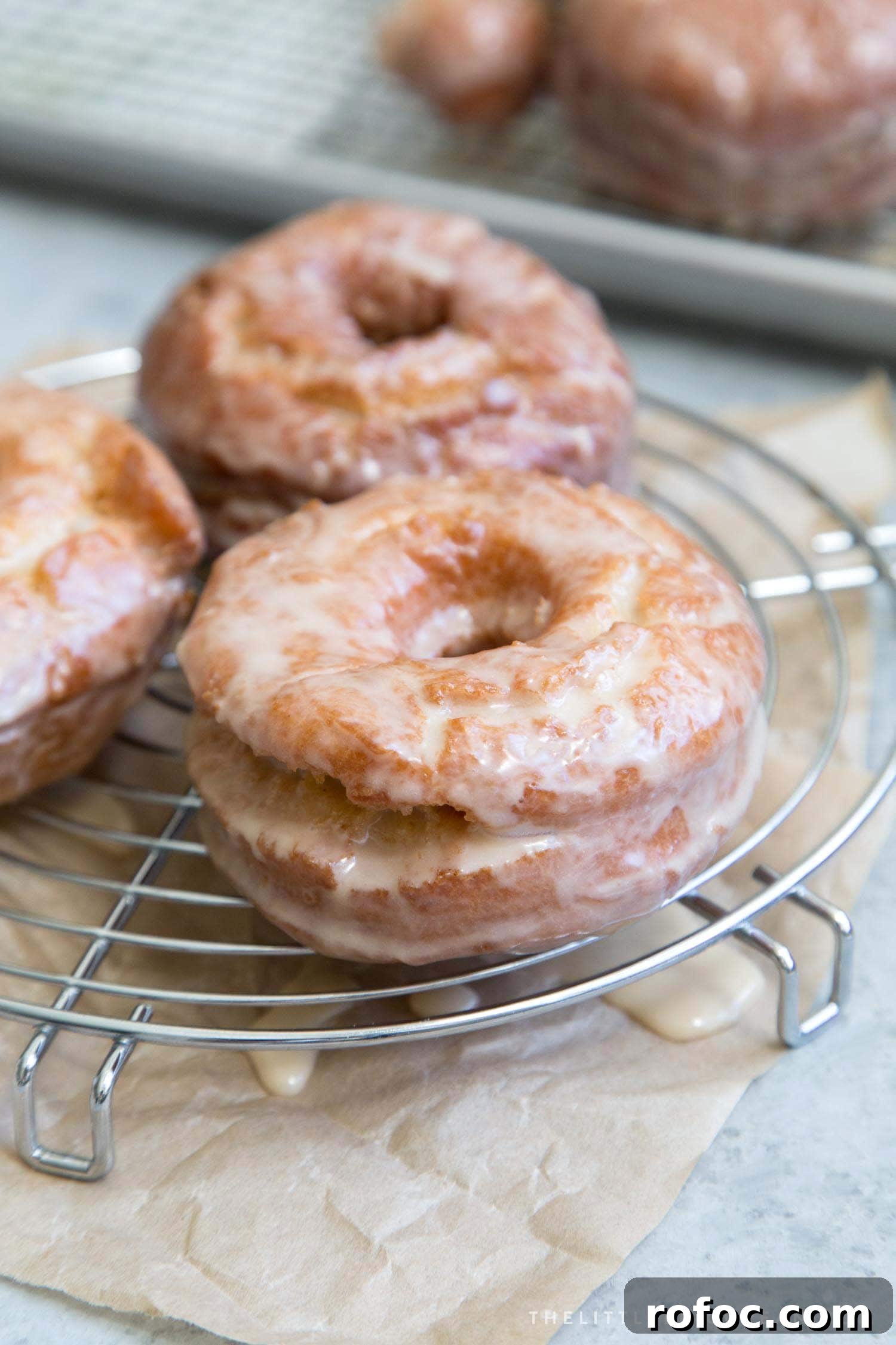 Maple-Glazed Sweet Potato Cake Donuts 7 Sweet Potato Cake Doughnuts with Maple Glaze