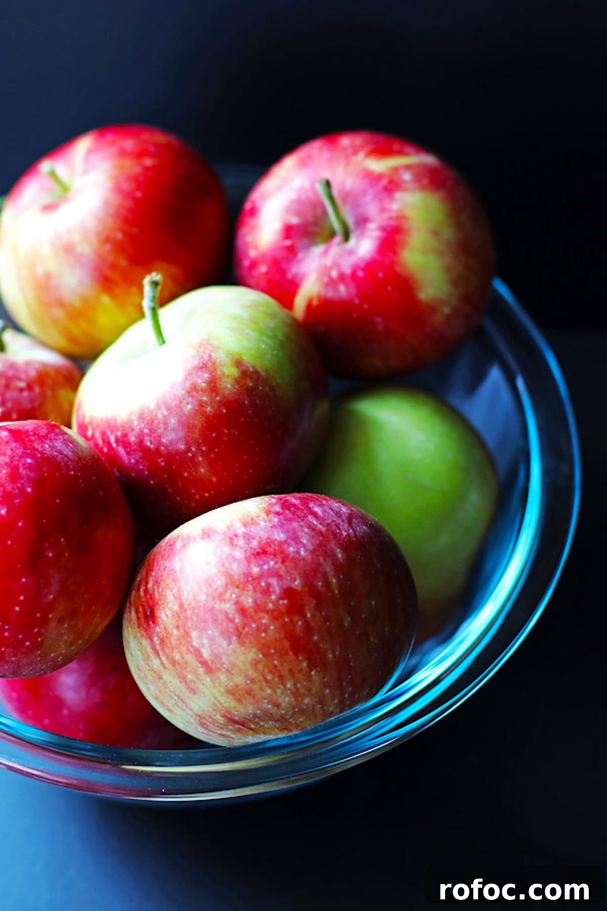A bowl of apples for making apple chips.