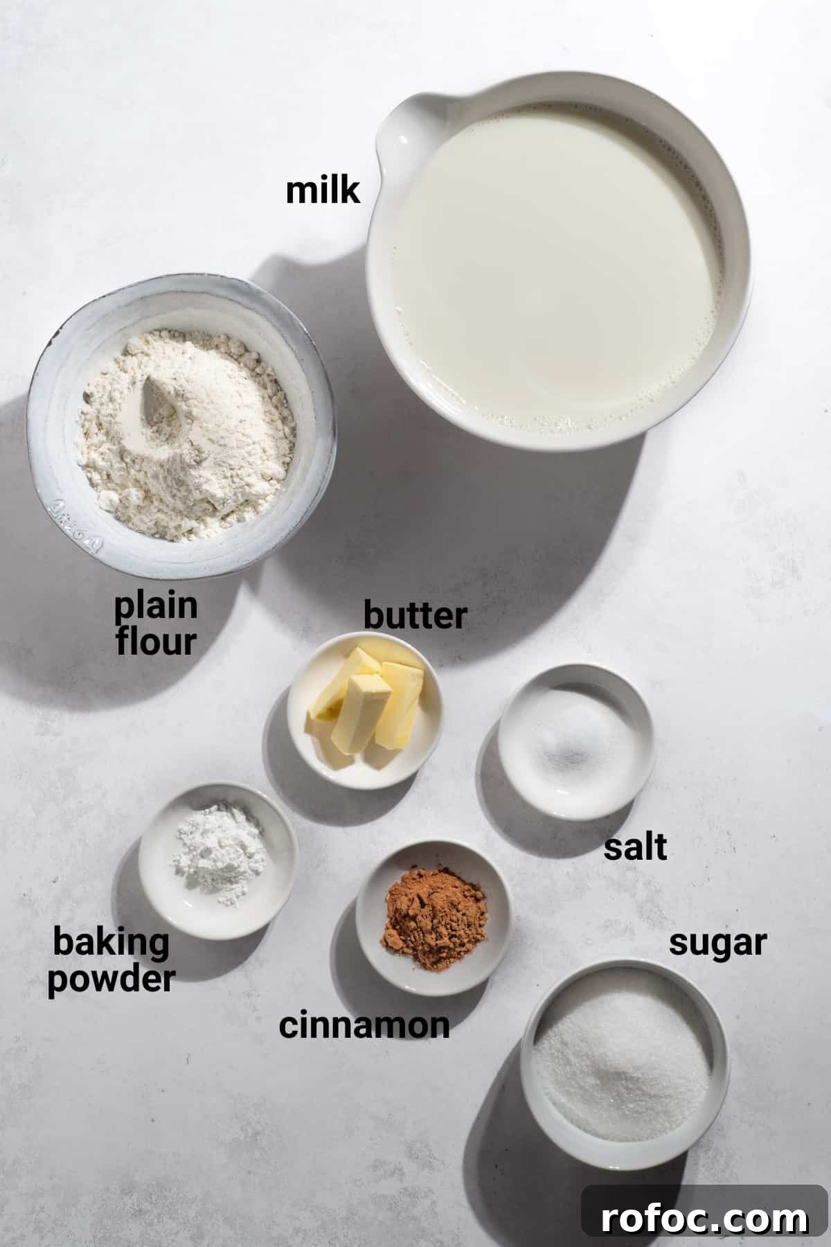 Melkkos ingredients.