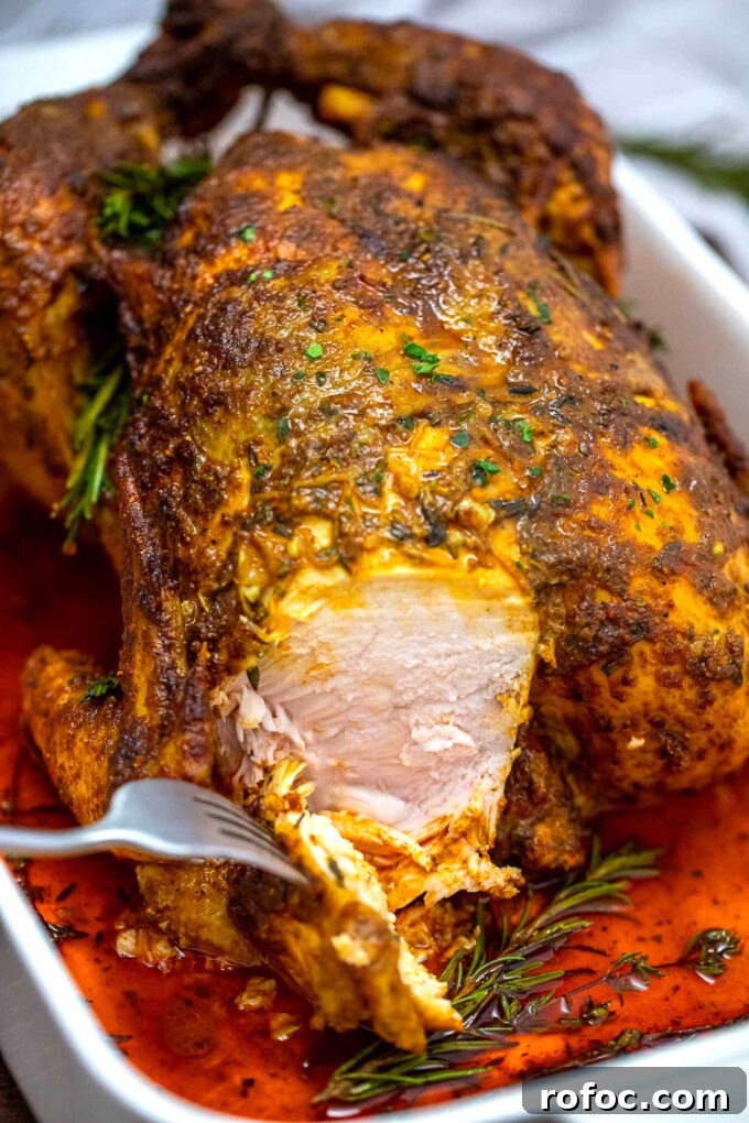 Sliced juicy roasted chicken.