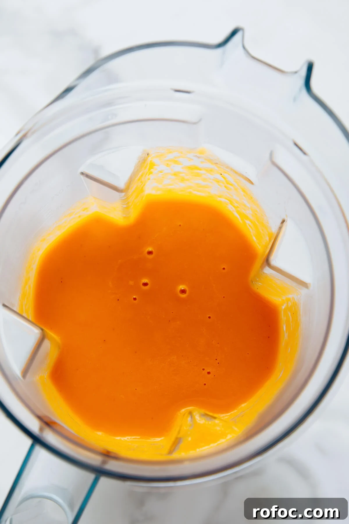 blended chickpea tomato soup