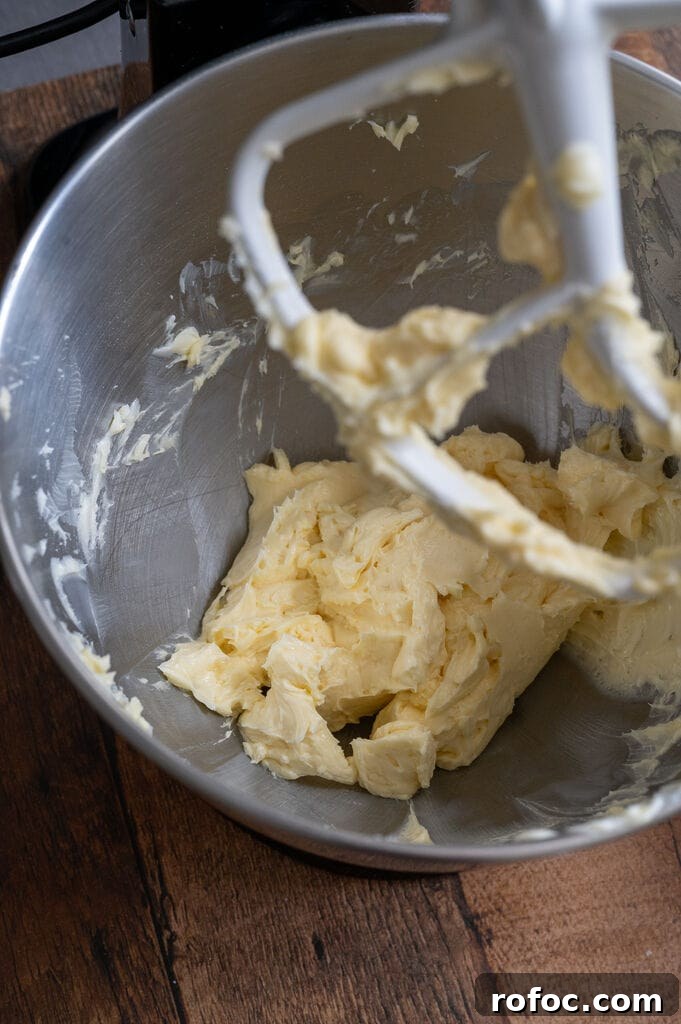 Beating the butter and sugar