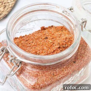 Barbeque seasoning blend in a jar