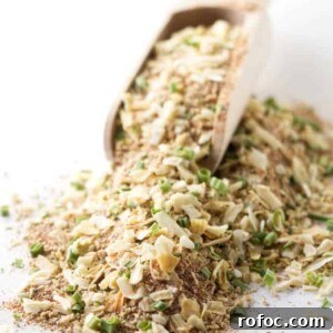 A pile of homemade dried onion soup mix.