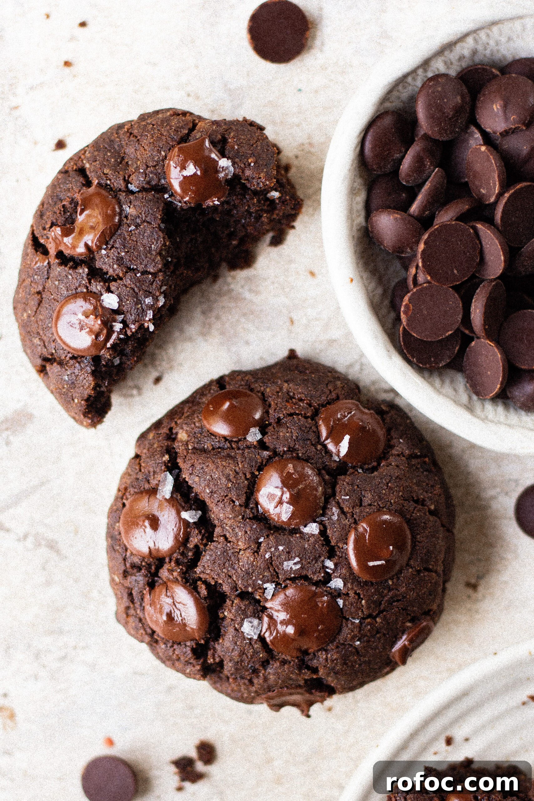 Whole wheat chocolate cookies
